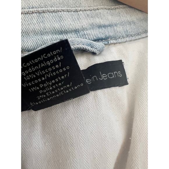 Vintage Calvin Klein Jeans Denim Jacket Lightwash Cotton Viscose Size Small - Picture 5 of 7